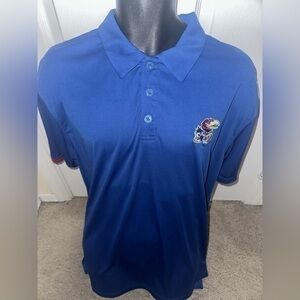 Men’s pre own as is Kansas size XL blue polo shirt